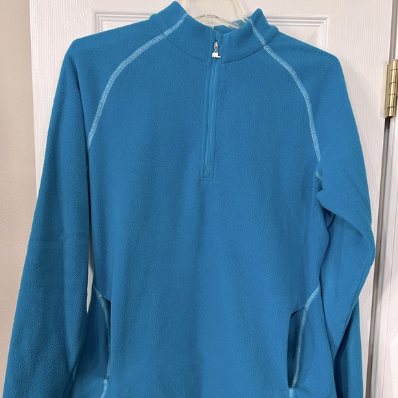 Maggie Lane Athleisure Golf Quarter Zip | Turquoise fleece, L - Picture 1 of 4